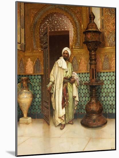 An Arab in a Palace Interior-Rudolph Ernst-Mounted Giclee Print