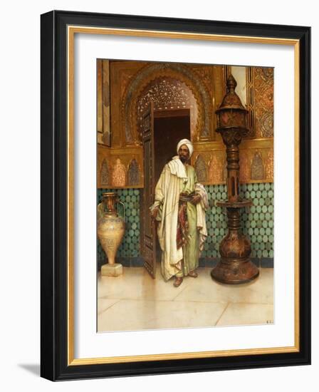 An Arab in a Palace Interior-Rudolph Ernst-Framed Giclee Print