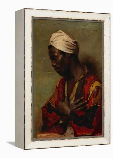 An Arab in Meditation-Carl Ludwig Ferdinand Messmann-Framed Premier Image Canvas