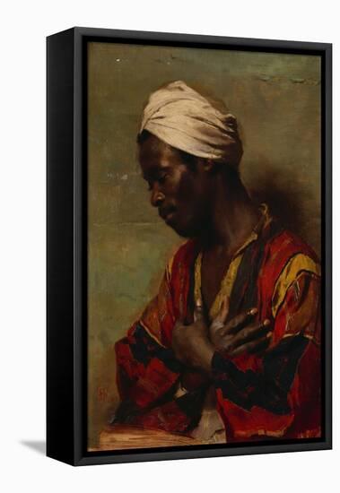 An Arab in Meditation-Carl Ludwig Ferdinand Messmann-Framed Premier Image Canvas