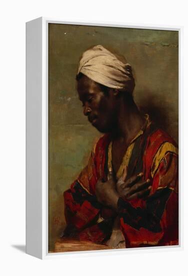 An Arab in Meditation-Carl Ludwig Ferdinand Messmann-Framed Premier Image Canvas