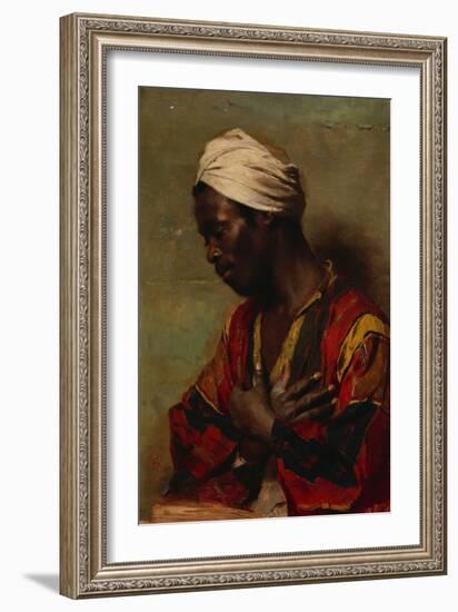 An Arab in Meditation-Carl Ludwig Ferdinand Messmann-Framed Giclee Print