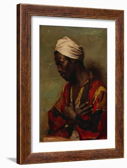 An Arab in Meditation-Carl Ludwig Ferdinand Messmann-Framed Giclee Print