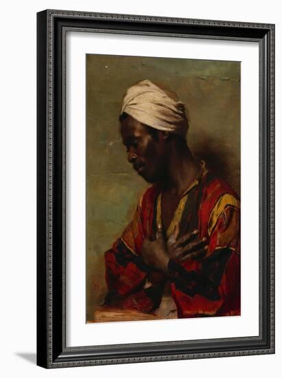 An Arab in Meditation-Carl Ludwig Ferdinand Messmann-Framed Giclee Print