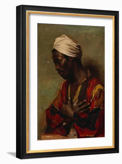 An Arab in Meditation-Carl Ludwig Ferdinand Messmann-Framed Giclee Print