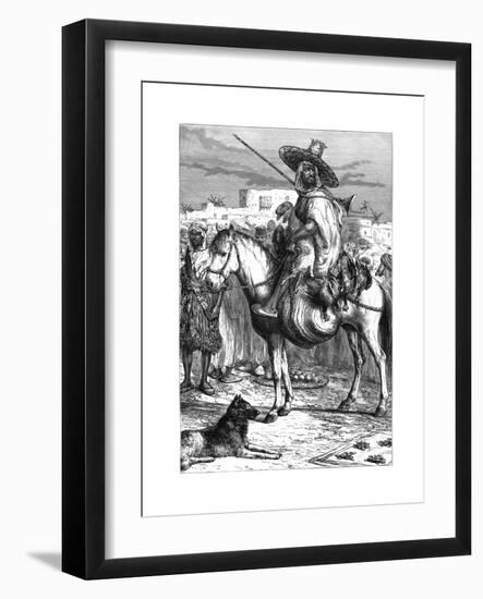 An Arab Merchant at Tlemcen, Algeria, C1890-null-Framed Giclee Print