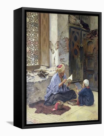 An Arab Schoolmaster, 1889-Ludwig Deutsch-Framed Premier Image Canvas