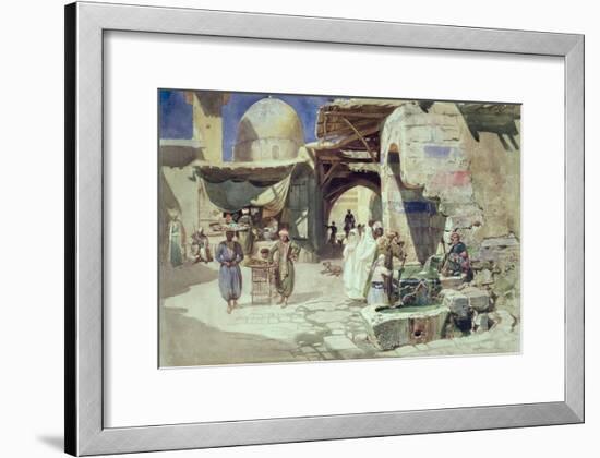 An Arab Street Scene-Carl Friedrich Heinrich Werner-Framed Giclee Print