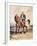 An Arab Warrior on Horseback in a Landscape-Eugene Delacroix-Framed Giclee Print