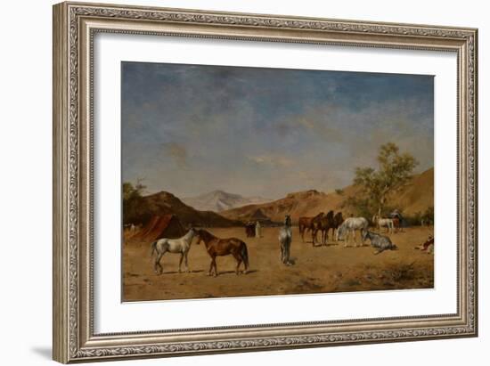 An Arabian Camp, 1873-Eugene Fromentin-Framed Giclee Print