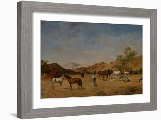 An Arabian Camp, 1873-Eugene Fromentin-Framed Giclee Print