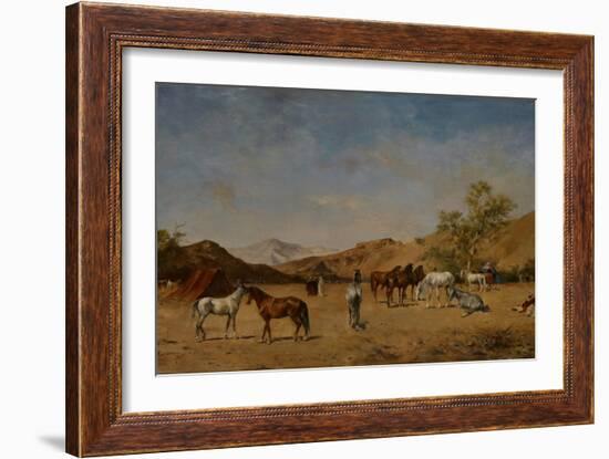 An Arabian Camp, 1873-Eugene Fromentin-Framed Giclee Print