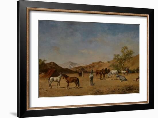 An Arabian Camp, 1873-Eugene Fromentin-Framed Giclee Print