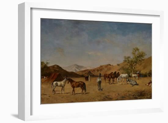 An Arabian Camp, 1873-Eugene Fromentin-Framed Giclee Print