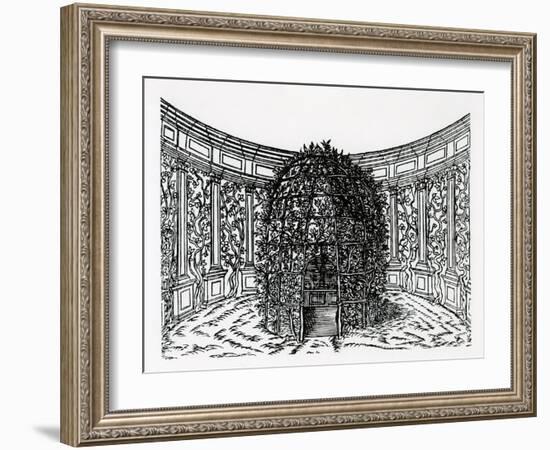 An Arbour, from 'Hypnerotomachia Poliphili', Attributed to Francesco Colonna (C.1432-1527), Publish-Italian School-Framed Giclee Print