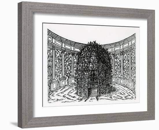 An Arbour, from 'Hypnerotomachia Poliphili', Attributed to Francesco Colonna (C.1432-1527), Publish-Italian School-Framed Giclee Print