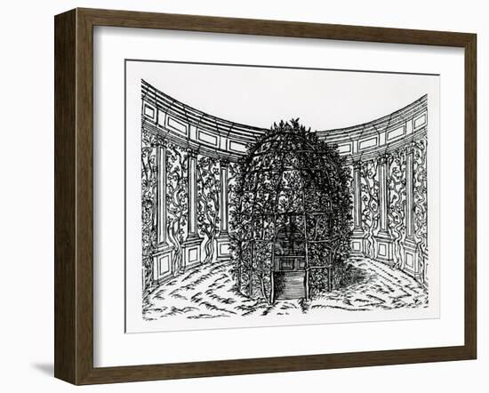 An Arbour, from 'Hypnerotomachia Poliphili', Attributed to Francesco Colonna (C.1432-1527), Publish-Italian School-Framed Giclee Print