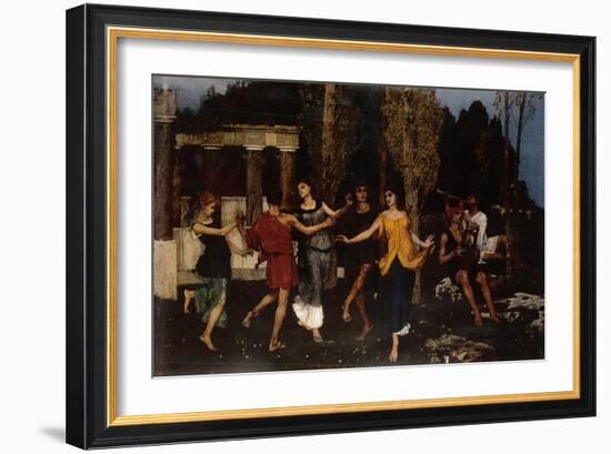 An Arcadian Idyll, 1879-Hans Sandreuter-Framed Giclee Print