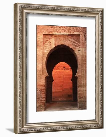 An Archway Inside the Alhambra, UNESCO World Heritage Site, Granada, Andalusia, Spain, Europe-David Pickford-Framed Photographic Print