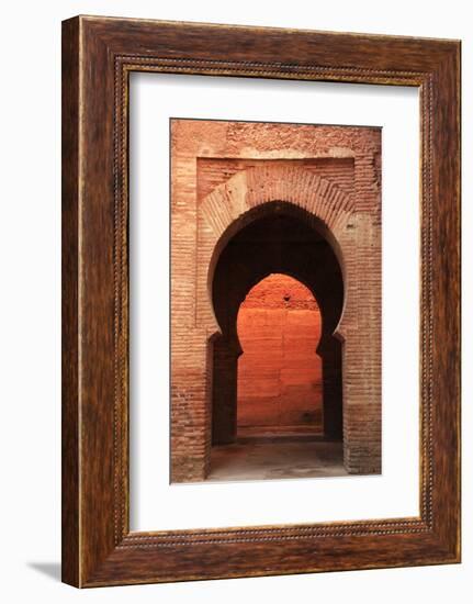 An Archway Inside the Alhambra, UNESCO World Heritage Site, Granada, Andalusia, Spain, Europe-David Pickford-Framed Photographic Print