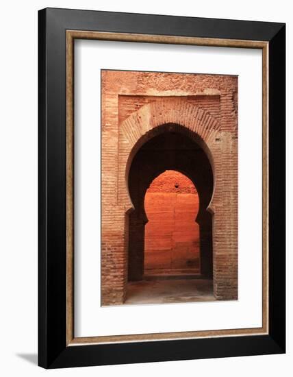 An Archway Inside the Alhambra, UNESCO World Heritage Site, Granada, Andalusia, Spain, Europe-David Pickford-Framed Photographic Print