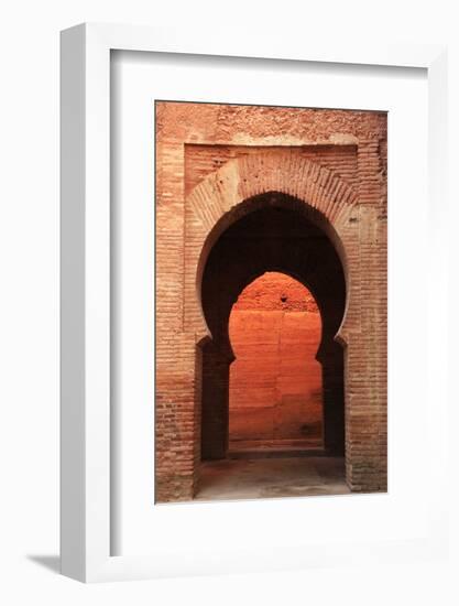 An Archway Inside the Alhambra, UNESCO World Heritage Site, Granada, Andalusia, Spain, Europe-David Pickford-Framed Photographic Print