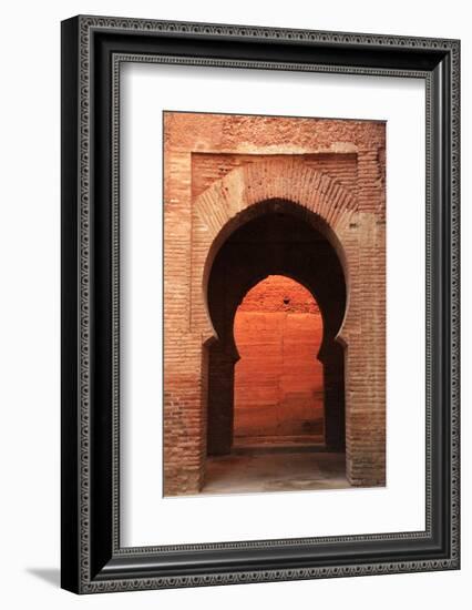 An Archway Inside the Alhambra, UNESCO World Heritage Site, Granada, Andalusia, Spain, Europe-David Pickford-Framed Photographic Print