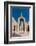 An archway leading to a minaret in Sultan Qaboos Grand Mosque, Muscat, Oman.-Sergio Pitamitz-Framed Photographic Print
