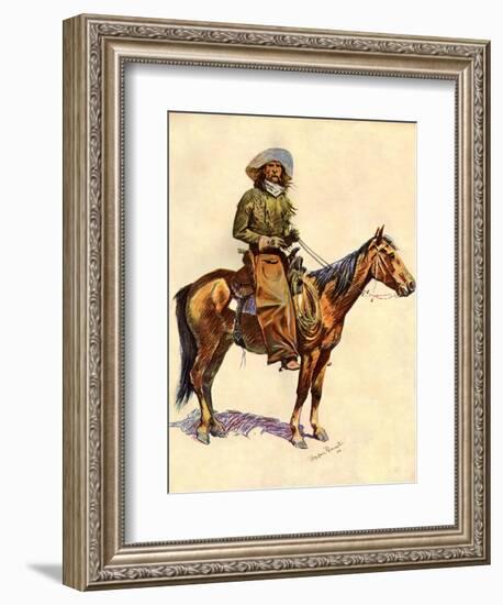 An Arizona Cowboy-Frederic Sackrider Remington-Framed Giclee Print