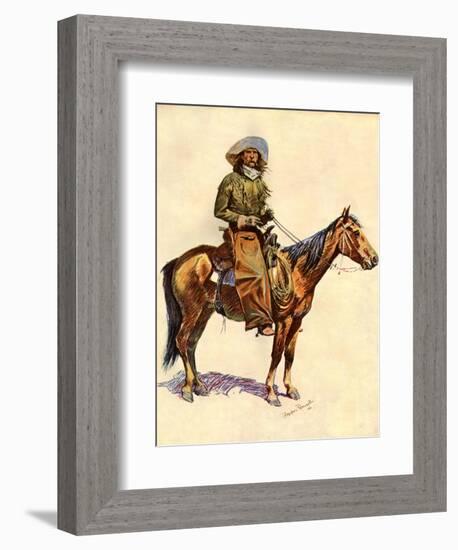 An Arizona Cowboy-Frederic Sackrider Remington-Framed Giclee Print