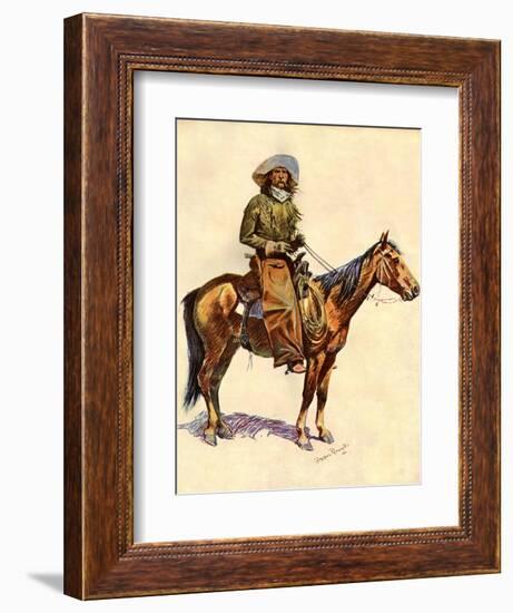 An Arizona Cowboy-Frederic Sackrider Remington-Framed Giclee Print