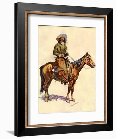 An Arizona Cowboy-Frederic Sackrider Remington-Framed Giclee Print