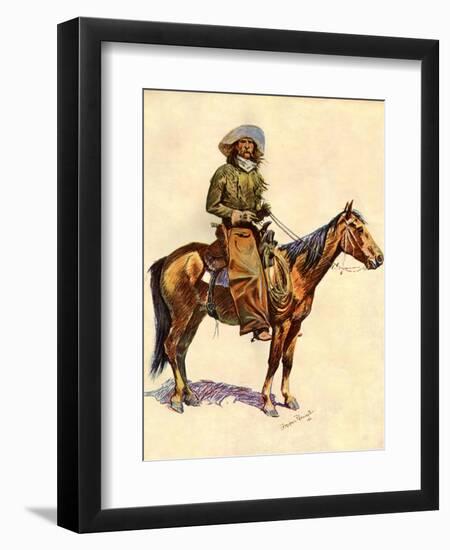 An Arizona Cowboy-Frederic Sackrider Remington-Framed Giclee Print