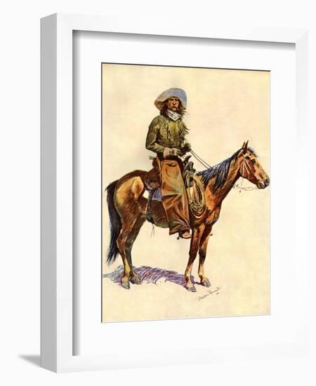 An Arizona Cowboy-Frederic Sackrider Remington-Framed Giclee Print