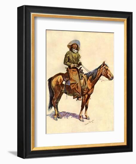 An Arizona Cowboy-Frederic Sackrider Remington-Framed Giclee Print