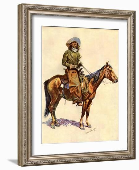 An Arizona Cowboy-Frederic Sackrider Remington-Framed Giclee Print