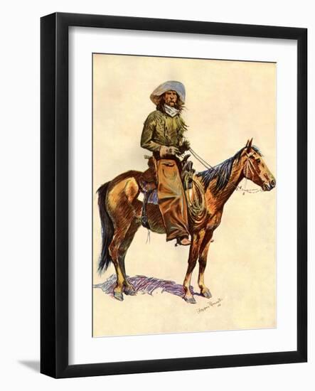 An Arizona Cowboy-Frederic Sackrider Remington-Framed Giclee Print