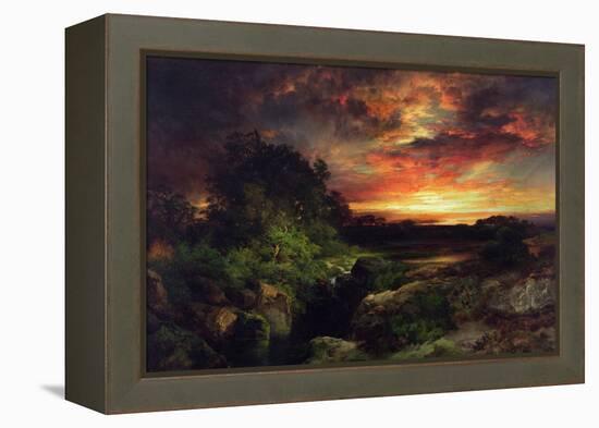 An Arizona Sunset Near the Grand Canyon, 1898-Thomas Moran-Framed Premier Image Canvas