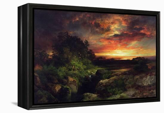 An Arizona Sunset Near the Grand Canyon, 1898-Thomas Moran-Framed Premier Image Canvas