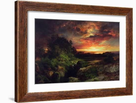 An Arizona Sunset Near the Grand Canyon, 1898-Thomas Moran-Framed Giclee Print