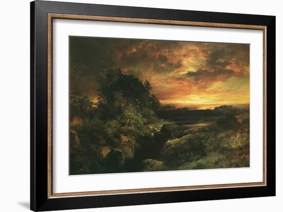 An Arizona Sunset near the Grand Canyon, 1898-Thomas Moran-Framed Art Print