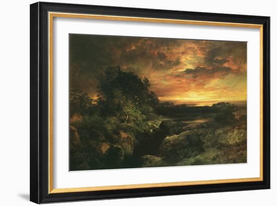 An Arizona Sunset near the Grand Canyon, 1898-Thomas Moran-Framed Art Print