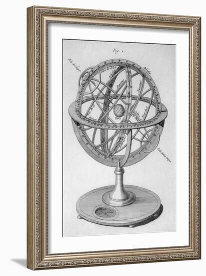 An Armillary Sphere-Benard-Framed Art Print