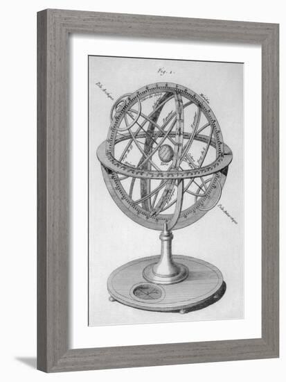 An Armillary Sphere-Benard-Framed Art Print