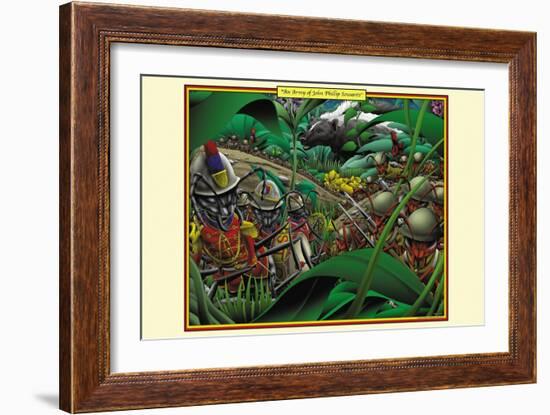 An Army of John Phillip Sousants-Richard Kelly-Framed Art Print