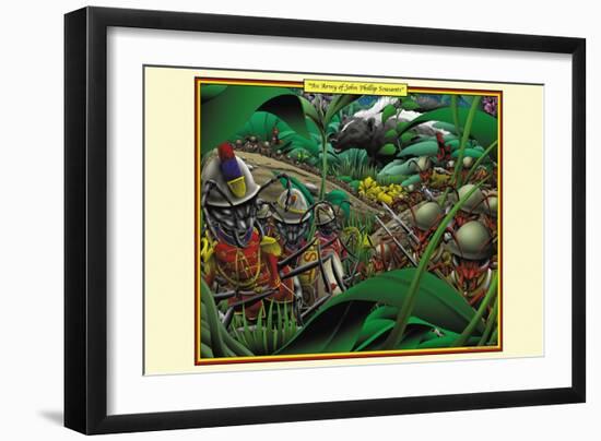 An Army of John Phillip Sousants-Richard Kelly-Framed Art Print