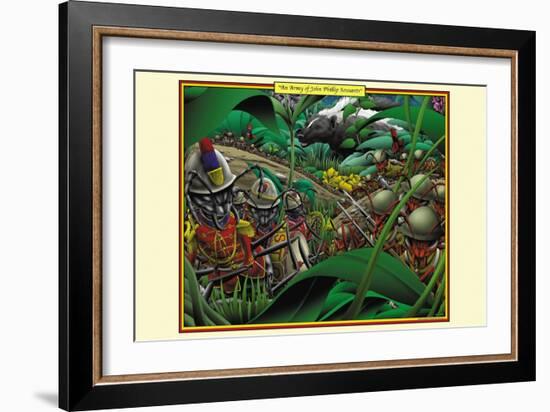 An Army of John Phillip Sousants-Richard Kelly-Framed Art Print