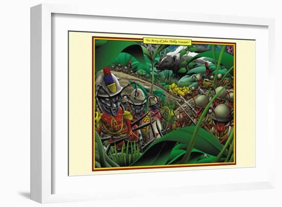 An Army of John Phillip Sousants-Richard Kelly-Framed Art Print