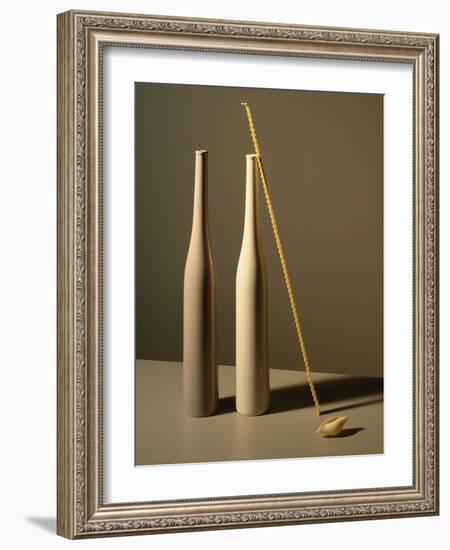 An Arrangement of Vases and Pasta-Patrice de Villiers-Framed Photographic Print
