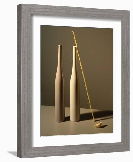 An Arrangement of Vases and Pasta-Patrice de Villiers-Framed Photographic Print